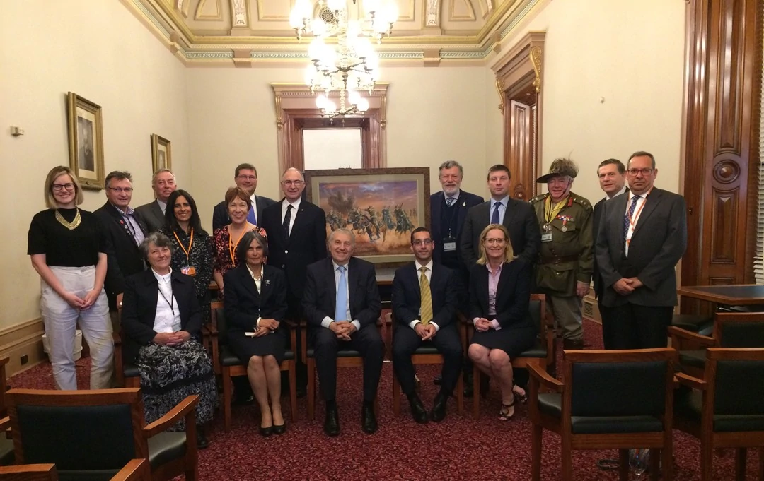 Victorian State MP's, Jewish leaders & artist & painting